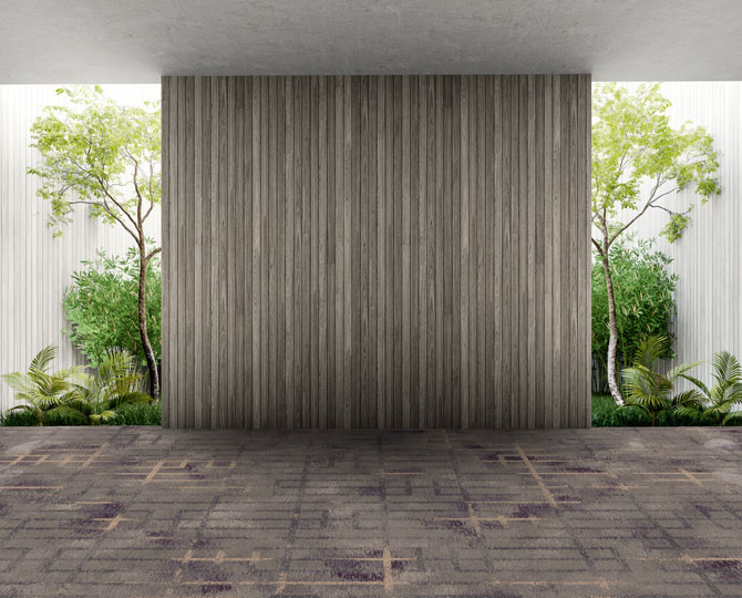 Grey Loop Contemporary Hotel Carpet